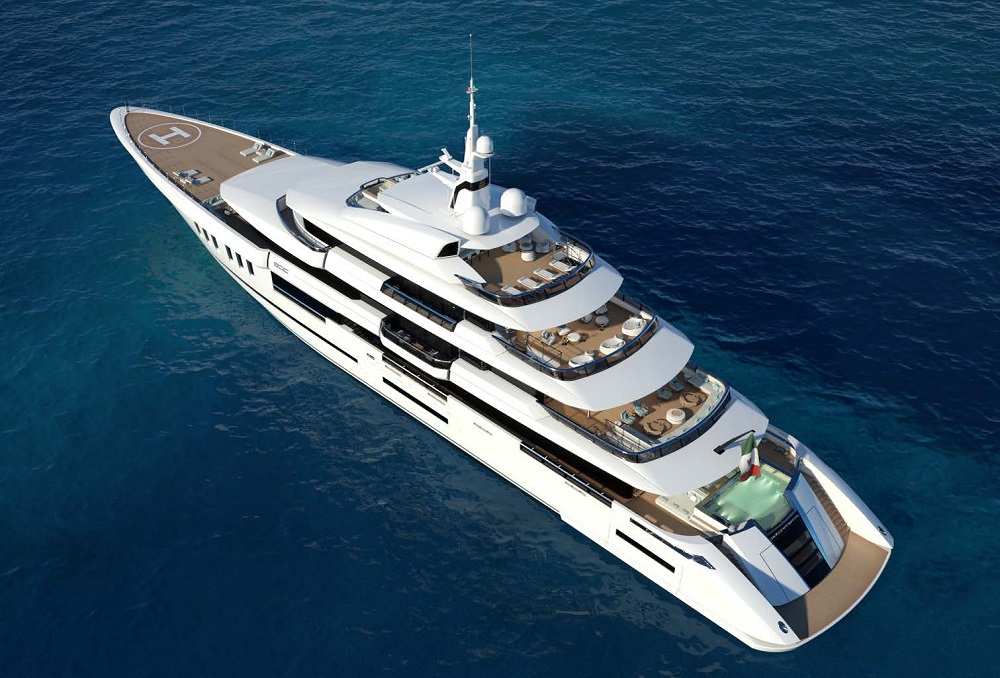 ISA yacht Continental 80m - pool-on-board